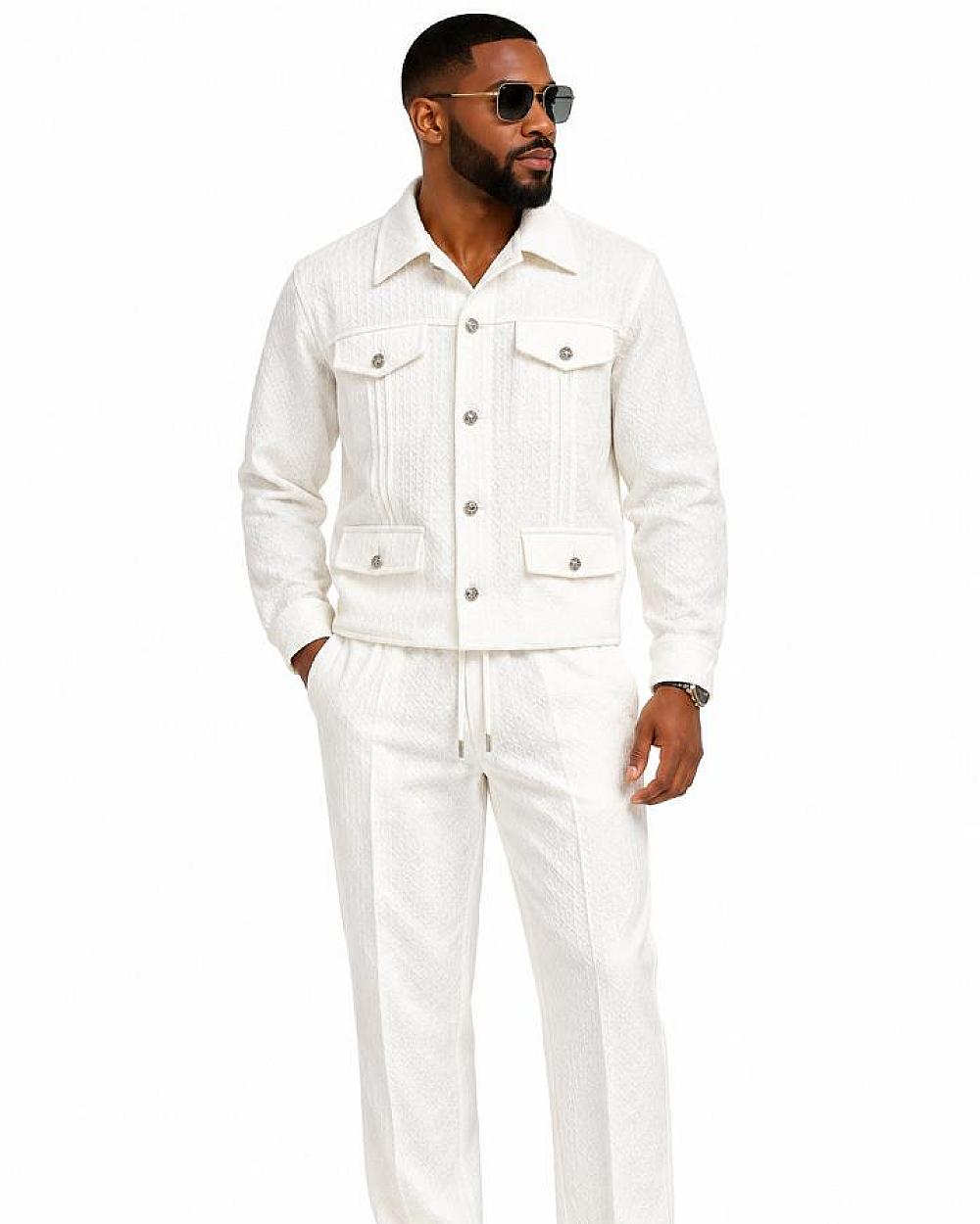 T&T Executive Quilted Two-Piece Set